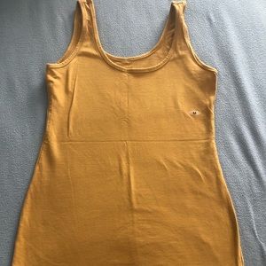 Size medium, yellow (mustard) tank top.